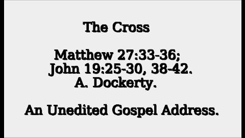 The Cross, by A Dockerty