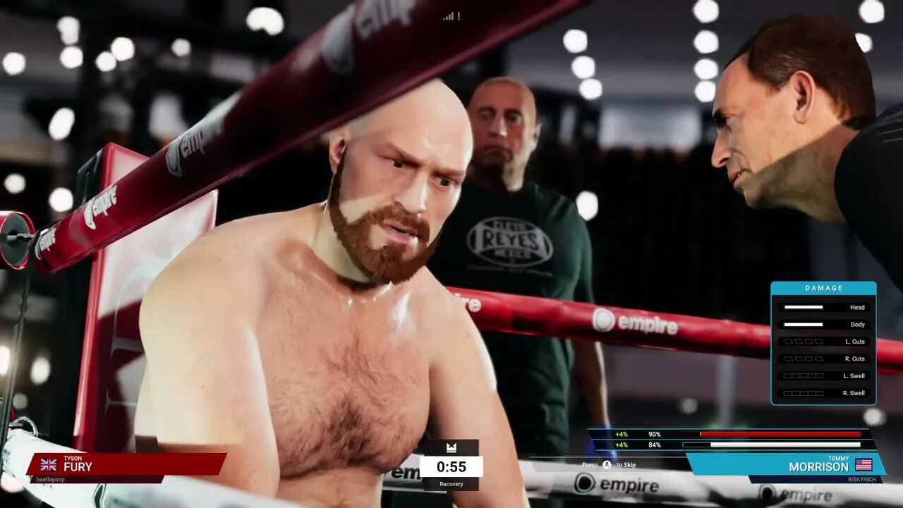 Undisputed Boxing Online Unranked Gameplay Tommy Morrison vs Tyson Fury 5