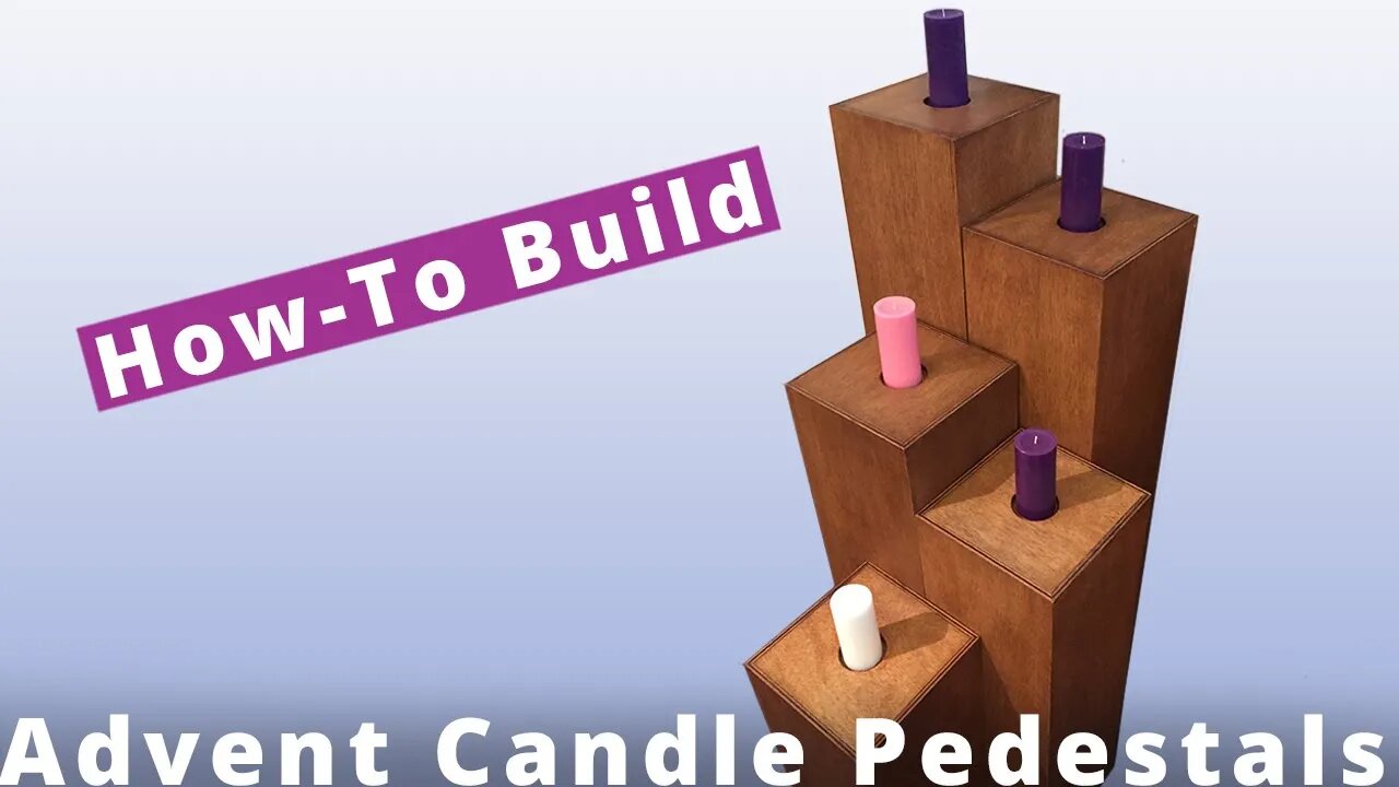 How To Build an Advent or Wedding Candle Pedestal Display | Woodworking Beginner Woodworking Project