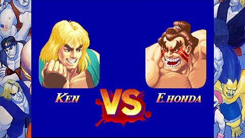 Street Fighter 30th Anniversary Collection: SSF2 (Steam) Ken vs. E. Honda