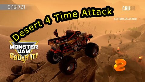 Monster Jam Crush It!: Hill Climb: Desert 4 Time Attack