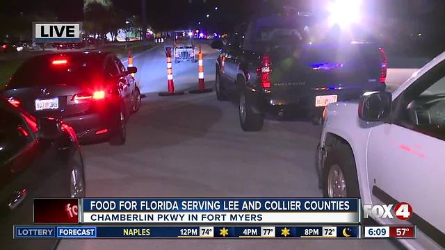 Food for Florida relief site opens in Fort Myers