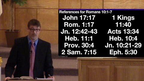 Romans 10:1-7 "IT'S HIS RIGHTEOUSNESS" (Sunday School) 10/30/22 AM