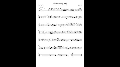 The Wedding Song By Kenny G Cover