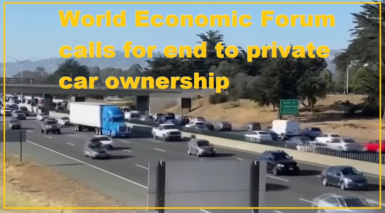 World Economic Forum Wants To Eliminate Our Private Vehicle Ownership