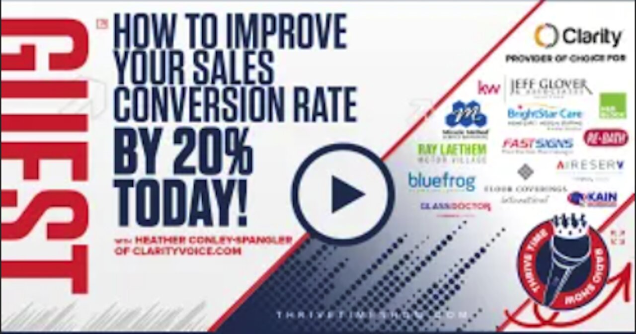 Clarity Voice | Make the Call and Improve Your Sales Conversion Rate by 20% Today!| Business Coach