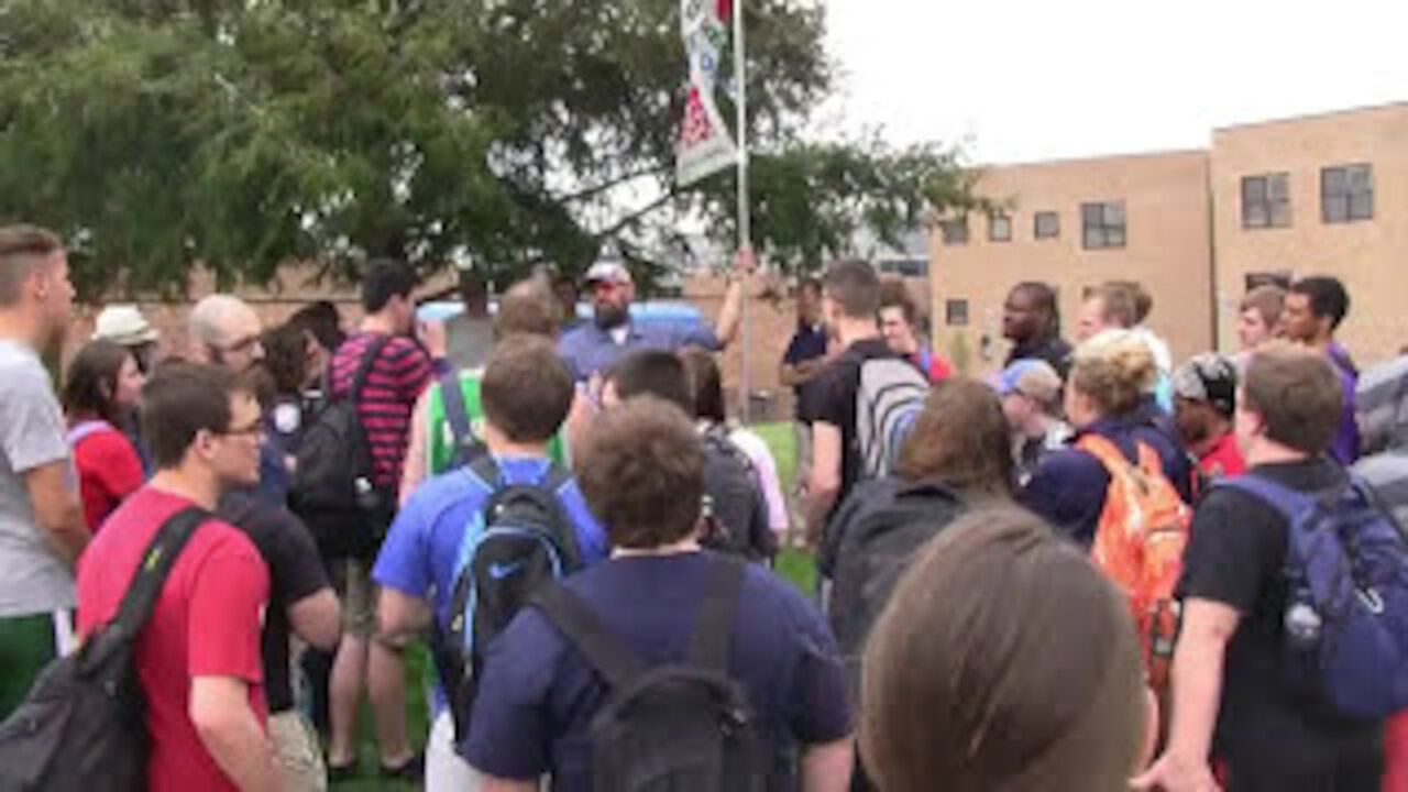 Shawnee State University | Open Air Preaching | Kerrigan Skelly | PinPoint Evangelism