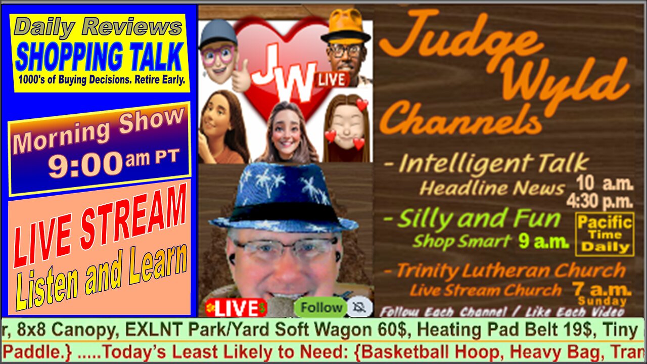 Live Stream Humorous Smart Shopping Advice for Sunday 10 13 2024 Best Item vs Price Daily Talk