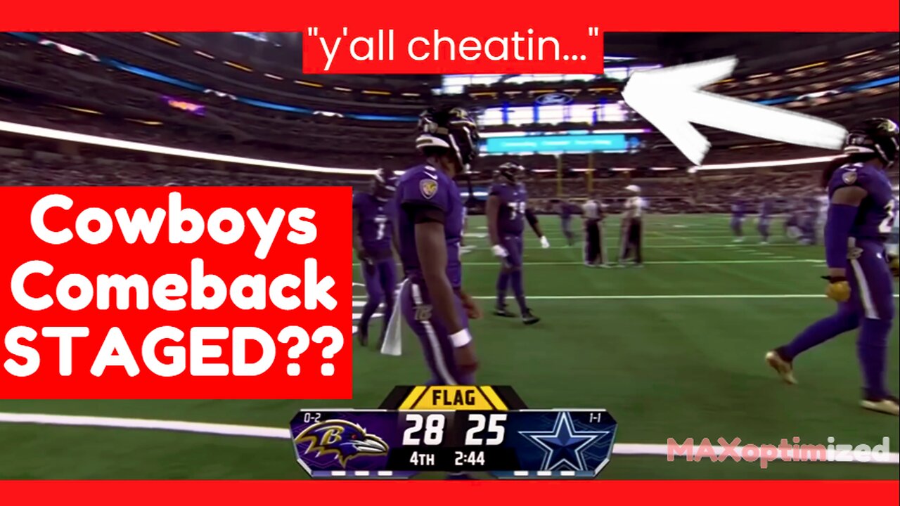 Did Refs try to RIG Cowboys COMEBACK vs RAVENS?? Shocking Calls, MUST WATCH!!