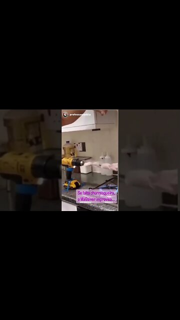 Se faltar churrasqueira, improvisamos...