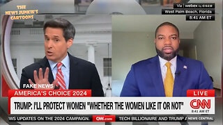 CNN: "Why did Trump say I'm gonna do it whether the women like it or not?" Byron Donalds: "That is grossly inaccurate what you just played. Play the full clip. Obviously what CNN is doing right now - taking it out of context."