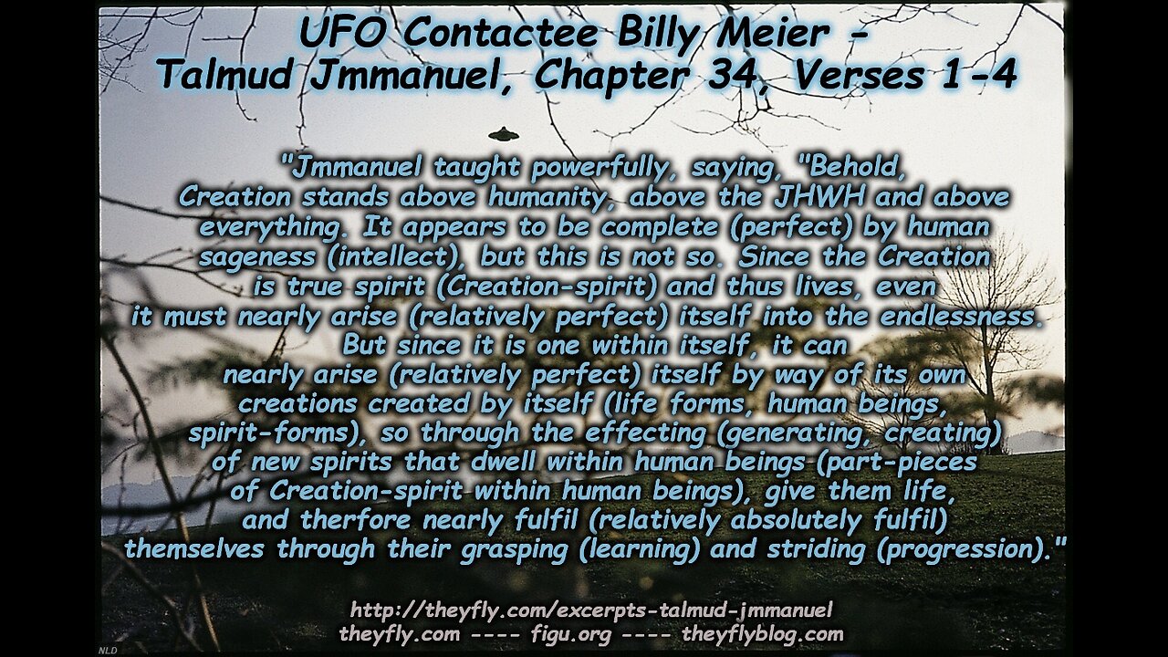 Billy Meier UFO Contact Reports - Jmmanuel (Jesus Christ)