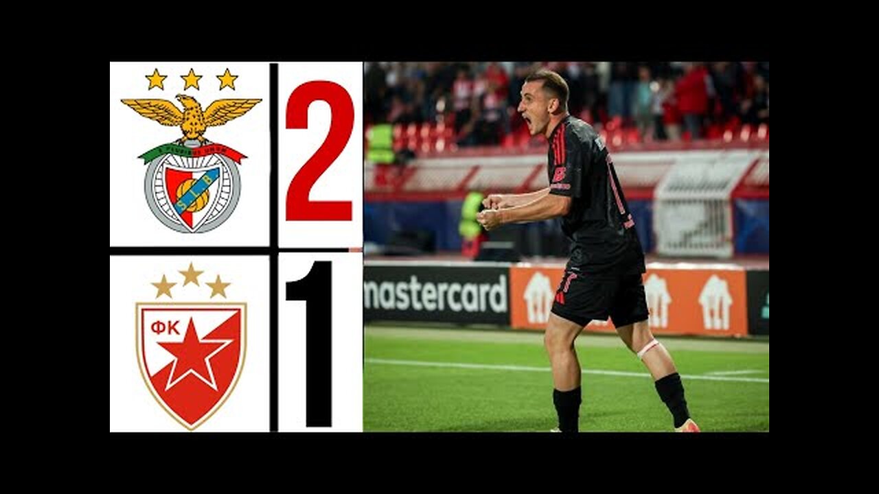 crvena zvezda vs benfica (2_1) red star vs Benfica _ Kerem Aktürkoğlu Gol - UEFA Champions League