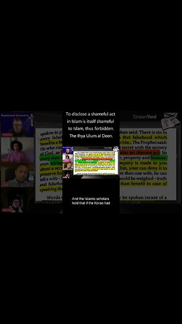 To reveal embarrassing truths is forbidden in Islam #shorts