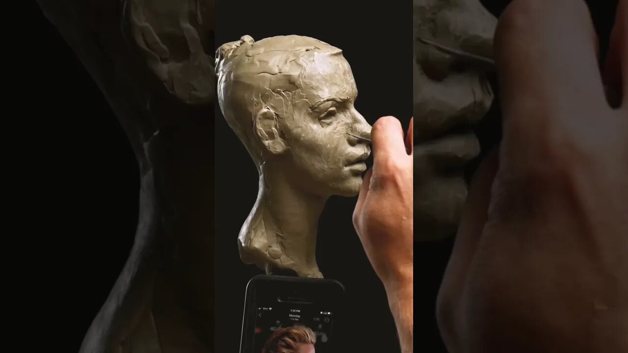 Sculpting A Female Portrait In Chavant NSP Clay.