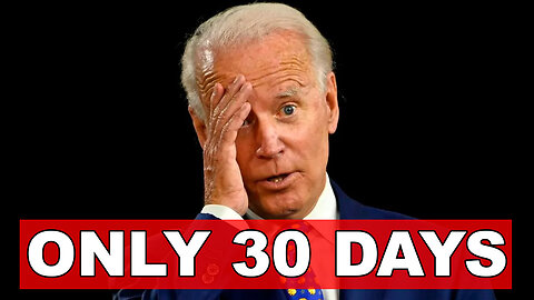 Joe Biden Having Only 30 Days To Do Something Good!