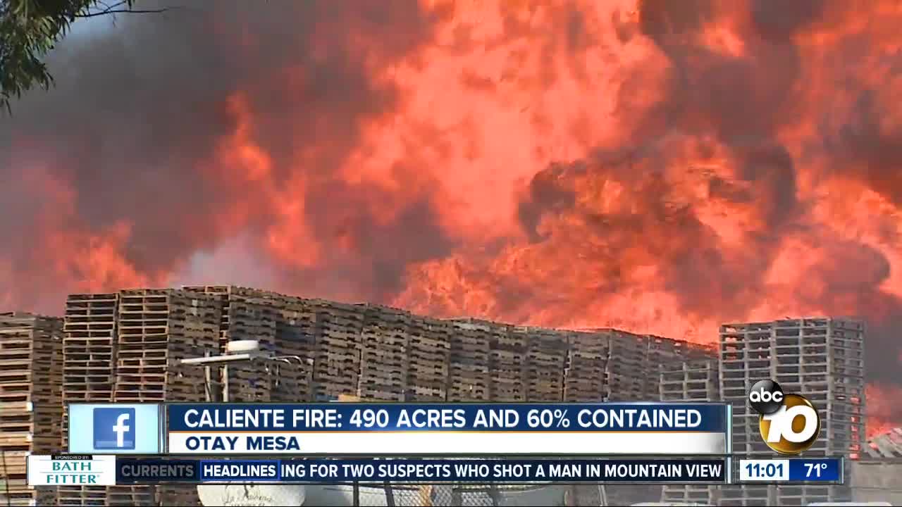 Caliente Fire creates air quality concerns