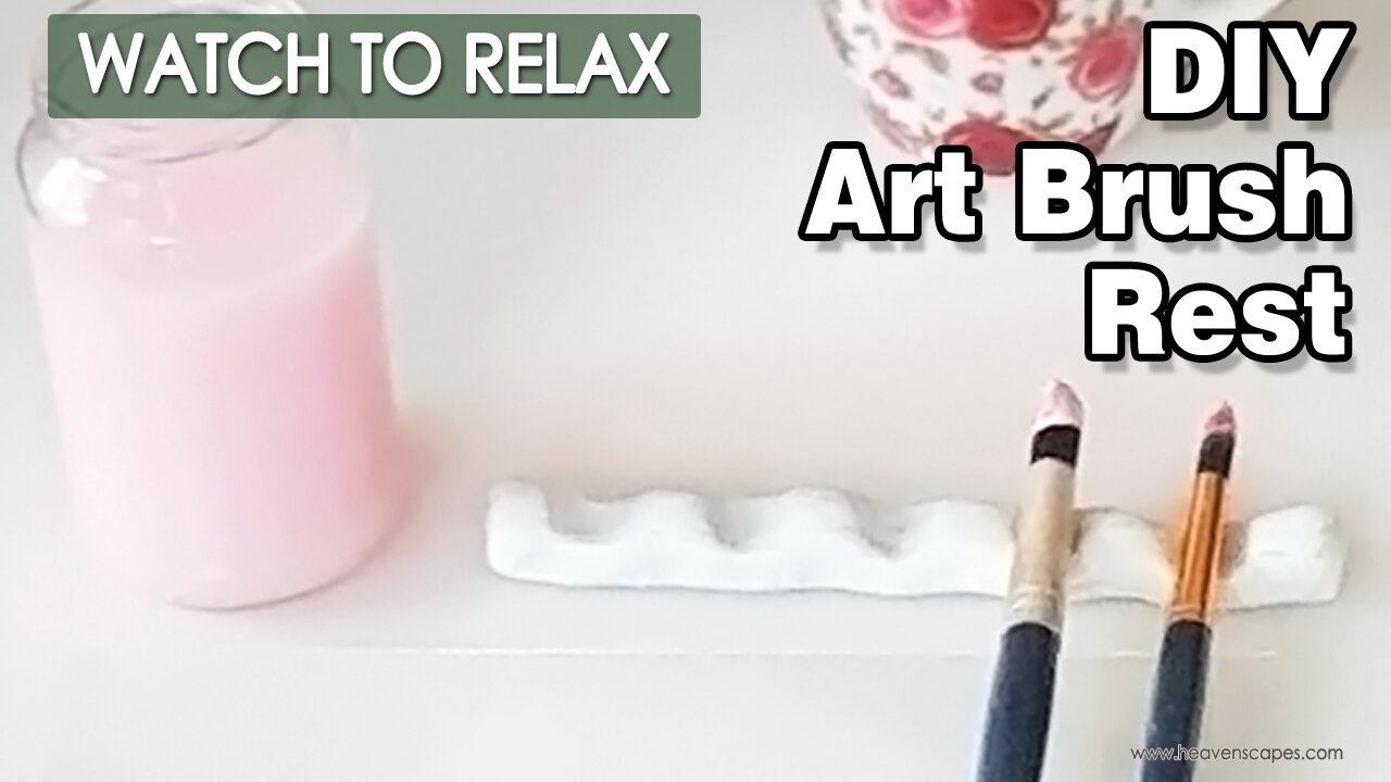 DIY BRUSH REST🖌️ Relaxing Video - Unintentional ASMR (no talking)