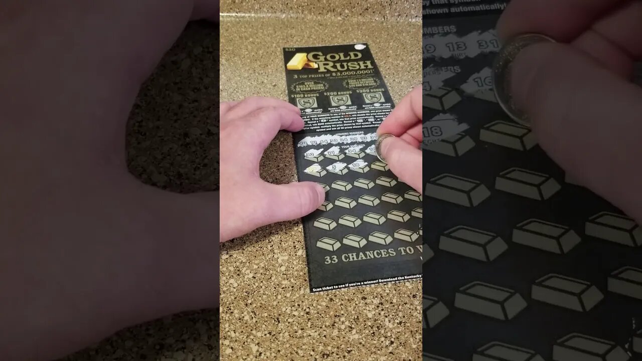 BIG Winning Bonus Lottery Ticket Scratch Off!!