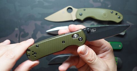 The 5 Green Knives in my Pocket Recently