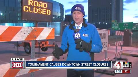 Roads close around Sprint Center for Big 12 basketball tournament