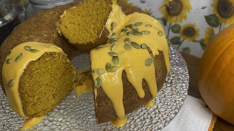 Pumpkin cake delicious 😋