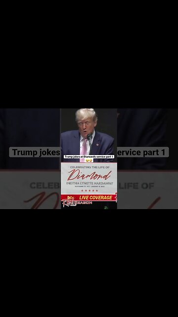 Trump jokes at Diamonds Service Part 1 😂🤪