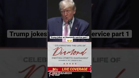 Trump jokes at Diamonds Service Part 1 😂🤪