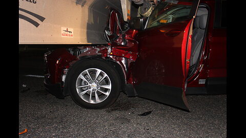 CAR SLAMS UNDER 18 WHEELER TRAILER, GOODRICH TEXAS, 09/10/24...