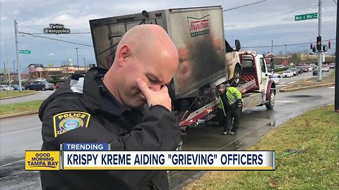 Police in Kentucky rejoice as Krispy Kreme delivers doughnuts following social media post