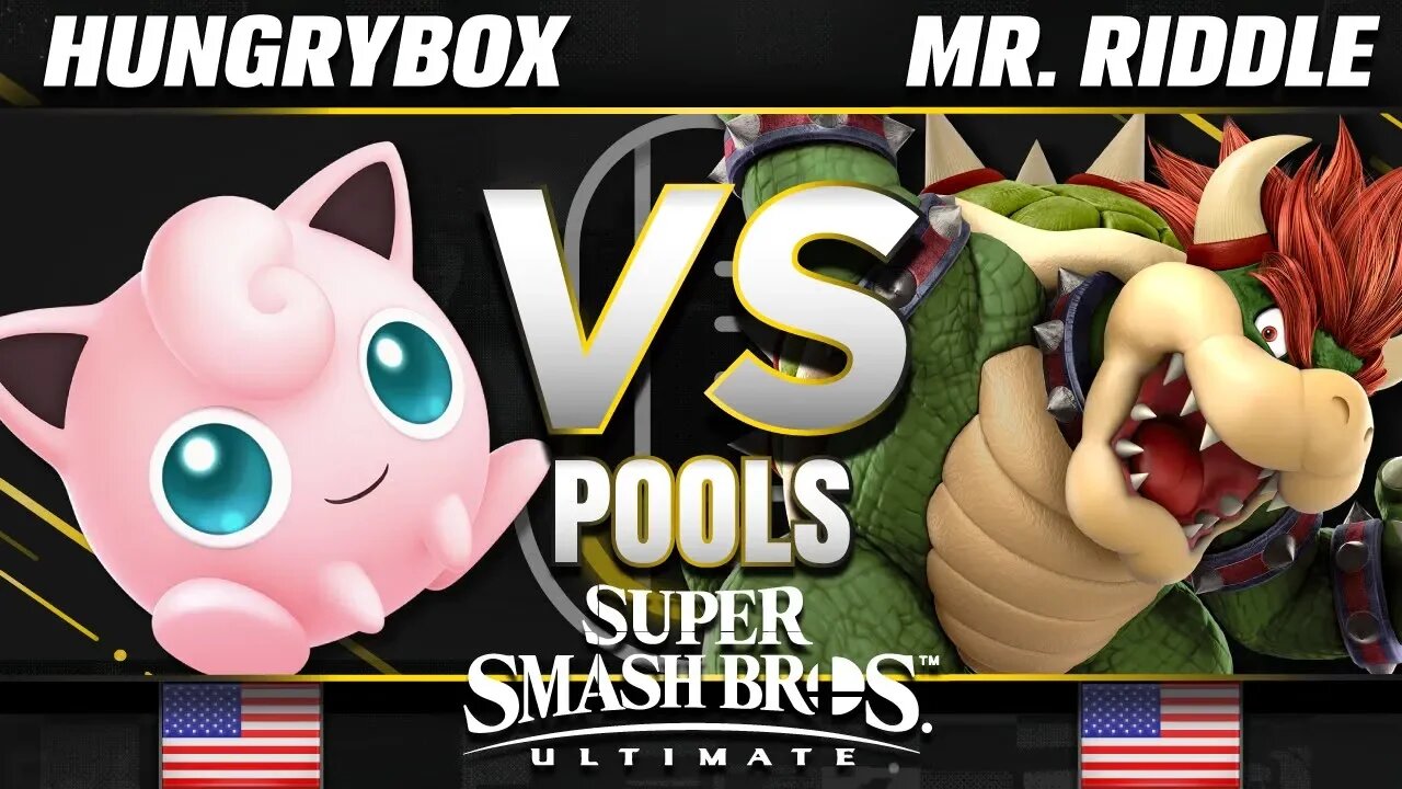 Liquid | Hungrybox (Jigglypuff) vs. DOG | Mr. Riddle (Bowser) - Ultimate Pools - SC United