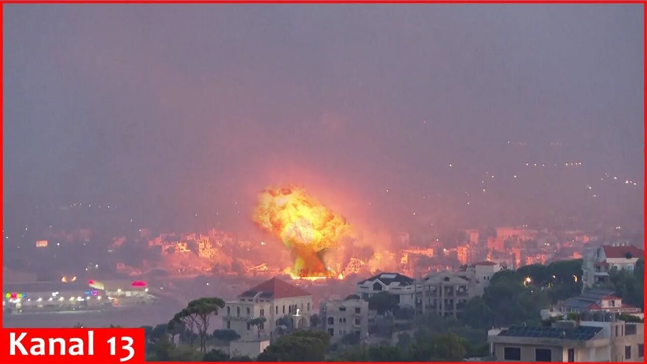 Fires burn in Beirut after night of Israeli airstrikes
