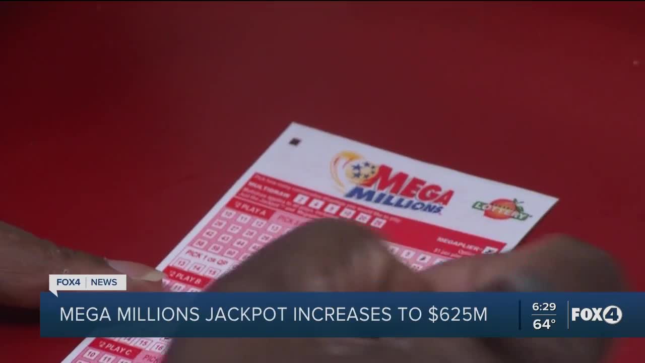 Mega Millions increases to $625M