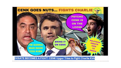 DEBATE CHAOS Breaks Out AS CENK Uygur Tries to Fight Charlie Kirk