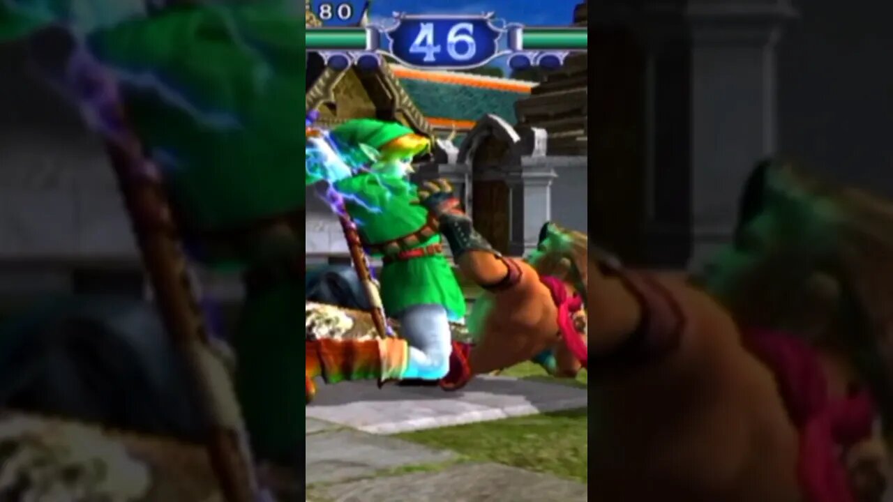 #shorts LINK NO SOUL CALIBUR 2 - GAME CUBE #gameplay #link #zelda #soulcalibur2