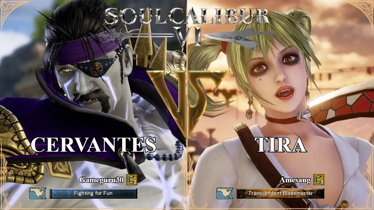 SoulCalibur VI — Gameguru30 (Cervantes) VS Amesang (Tira) | Xbox Series X Ranked