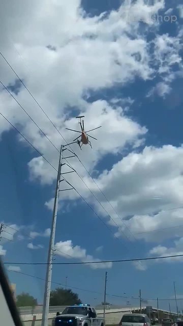 Duke Energy linemen hang from helicopters to replace wires in Pinellas County