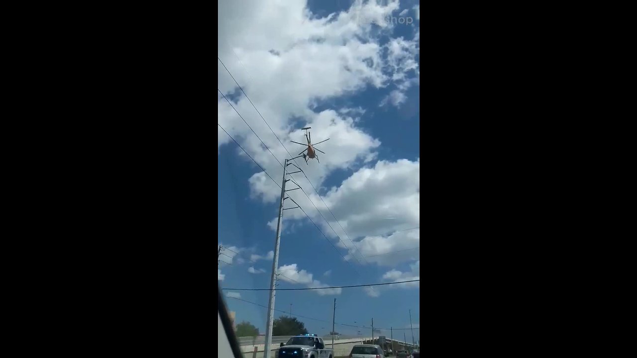 Duke Energy linemen hang from helicopters to replace wires in Pinellas County
