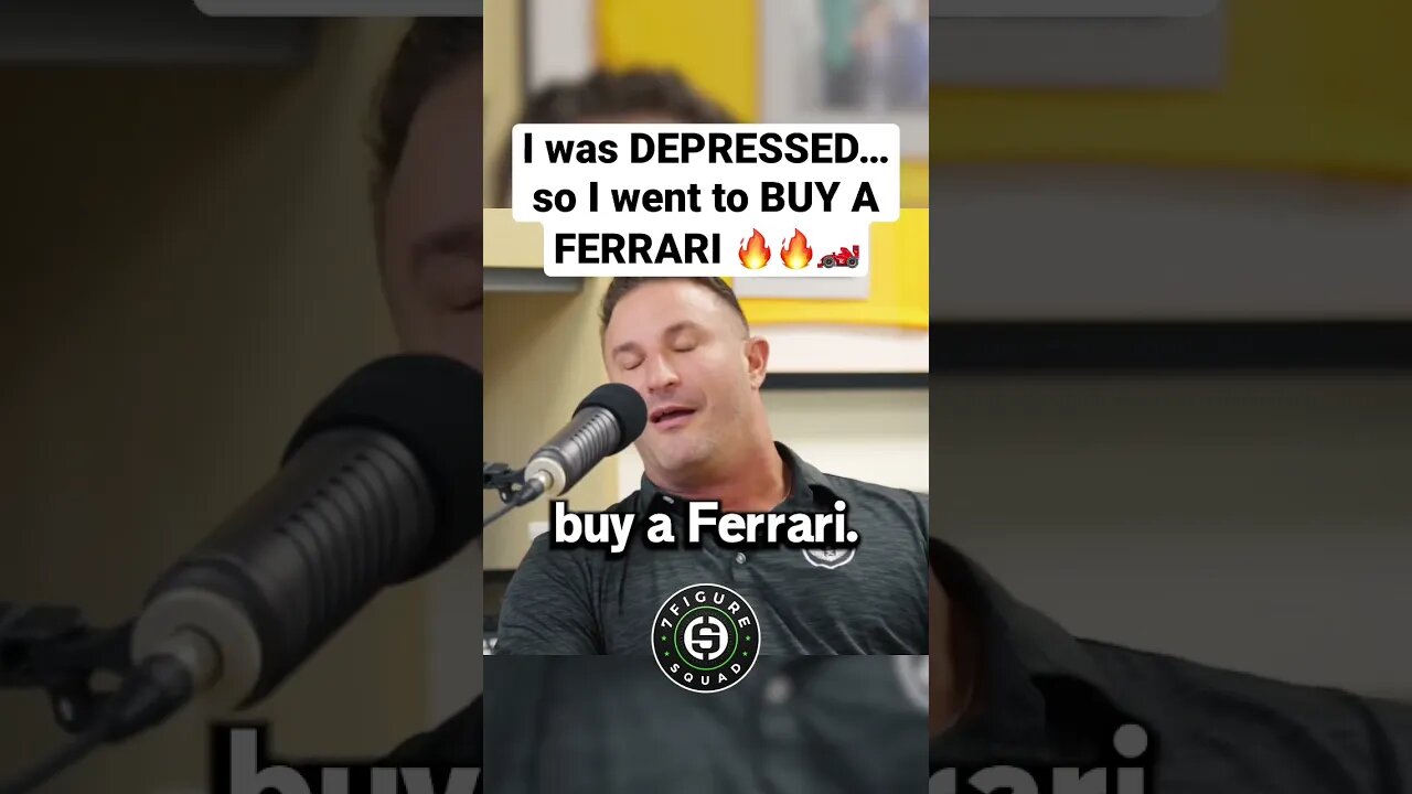 “I was DEPRESSED… So I Went to BUY A FERRARI” 🔥😳