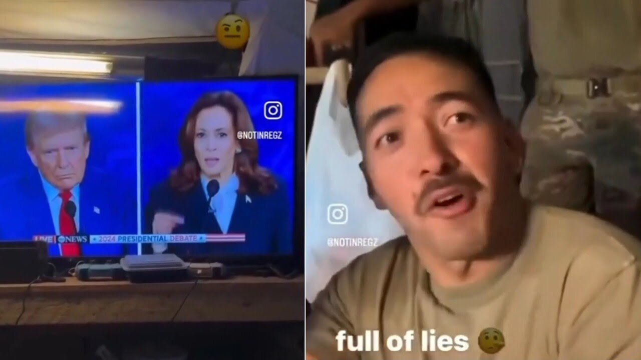🔴MUST WATCH: Brutal fact check on Kamala Harris delivered by American soldiers