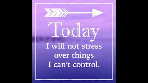 Today i will not stress [GMG Originals]