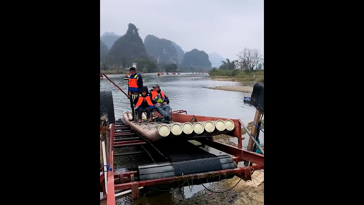 🏞️ Bamboo Rafting Adventures Await! 😍🌊