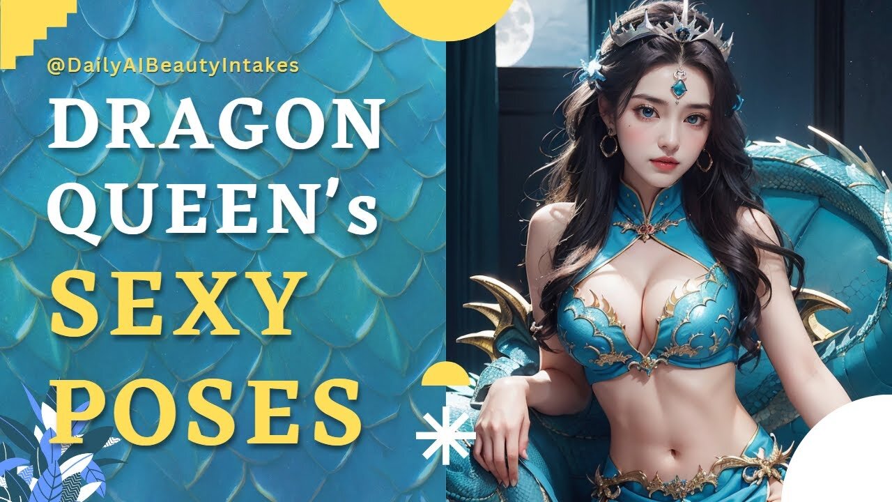 4K AI Lookbook - A Dragon Queen in a Photoshoot Session #AIBeauty #AIArt