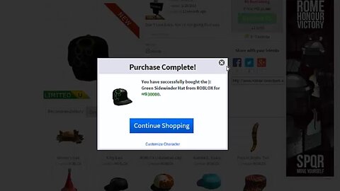 ME GETTING THE ): GREEN SIDEWINDER ON ROBLOX!!