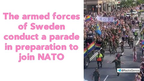 The armed forces of Sweden conduct a parade in preparation to join NATO