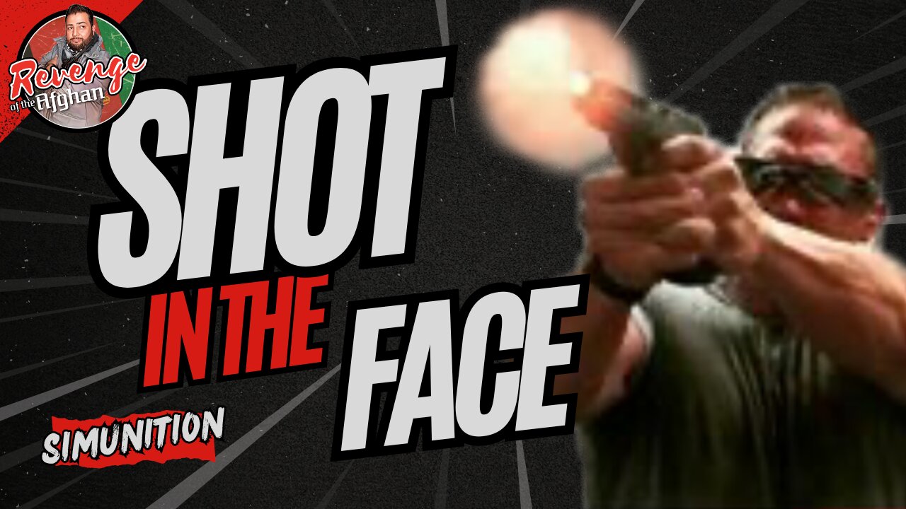 Shot in the face. Simunition. John Napilatono