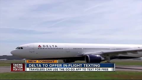 Delta to offer free in-flight messaging on flights