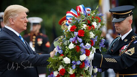 Trump at Arlington National Cemetery