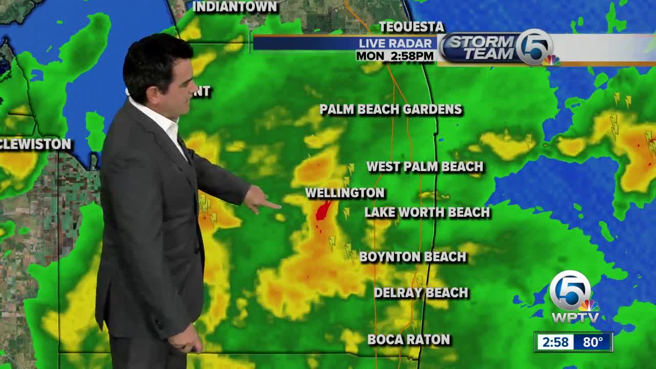 Monday mid-afternoon forecast