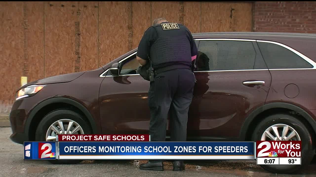 Safe Schools: Officers monitoring school zones for speeders